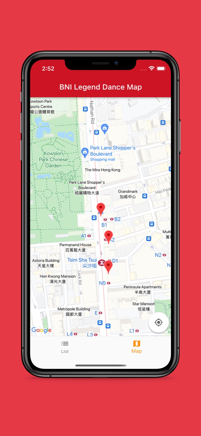 BNI Legend Dance Map